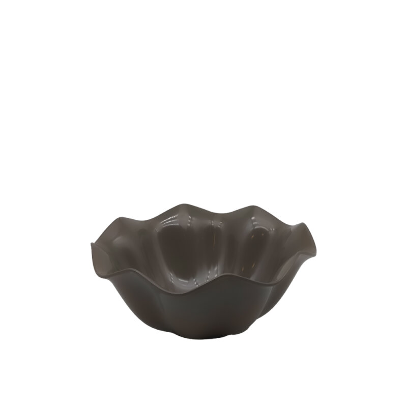 Gri Melamin Çiçek Kase 21X10Cm - 1