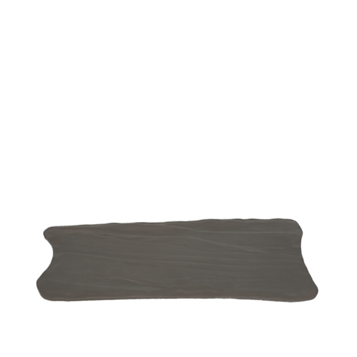 Gri Melamin Slate Tabak 33X20Cm - 1
