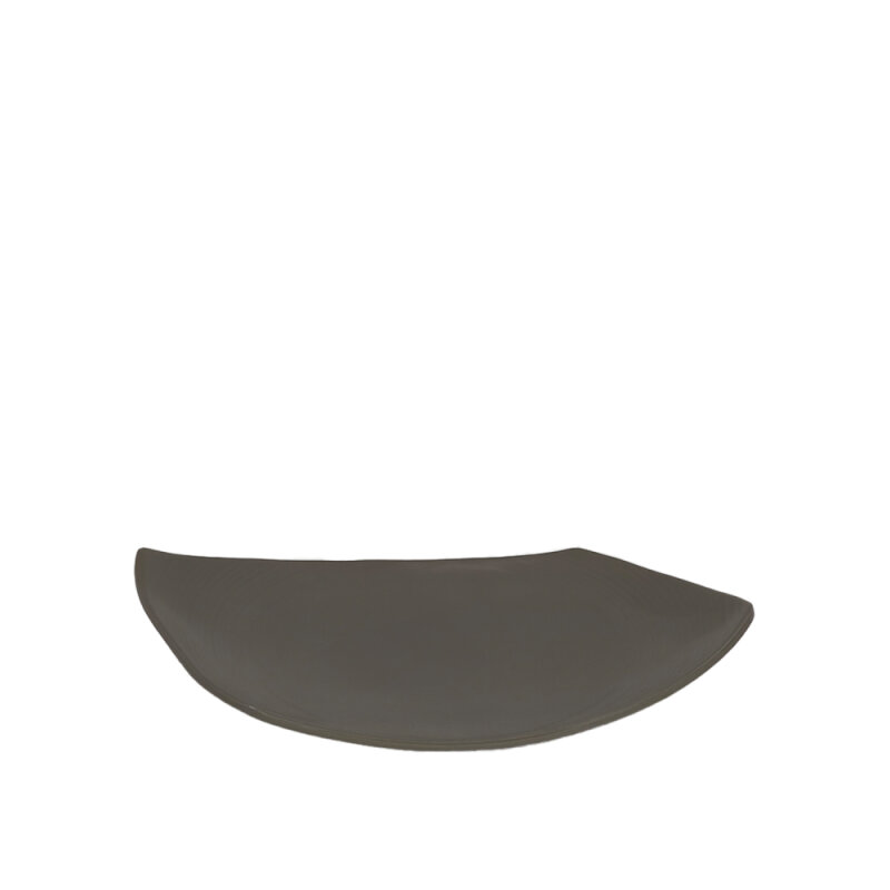 Gri Melamin Yamuk Derin Tabak 25X16X5Cm - 1