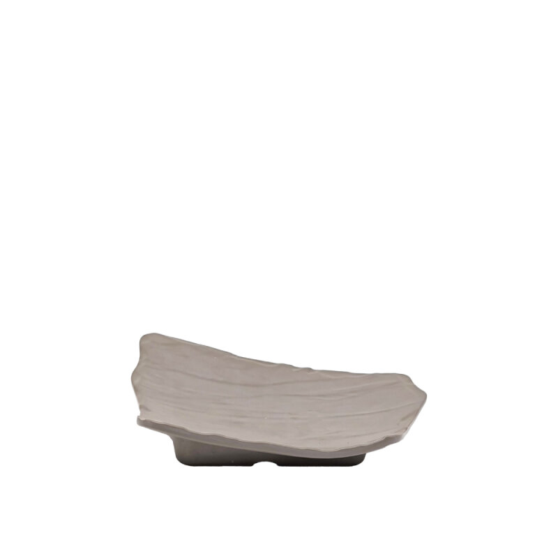 Gri Melamin Yamuk Slate Tabak 24X20Cm - 1