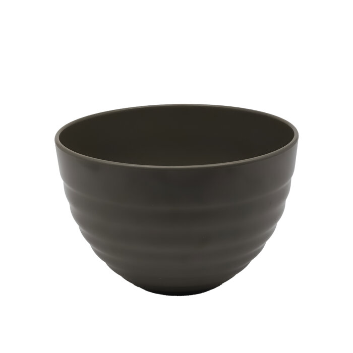 Gri Melamin Yivli Derin Kase 23X15,5 Cm - 1