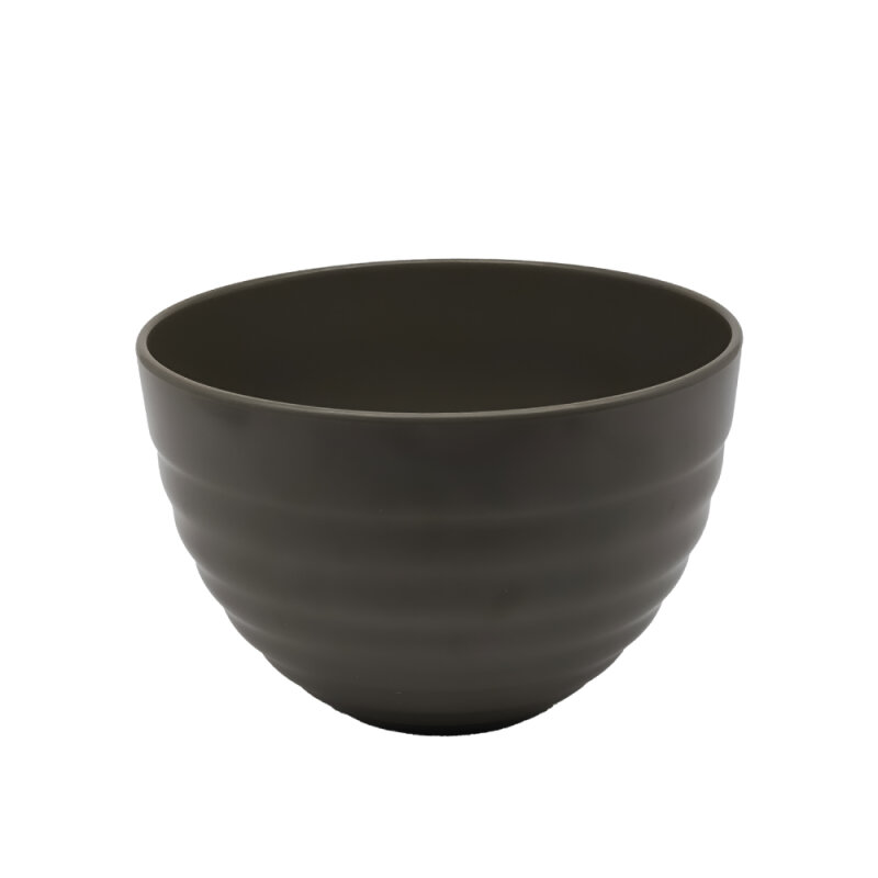 Gri Melamin Yivli Derin Kase 23X15,5 Cm - 1