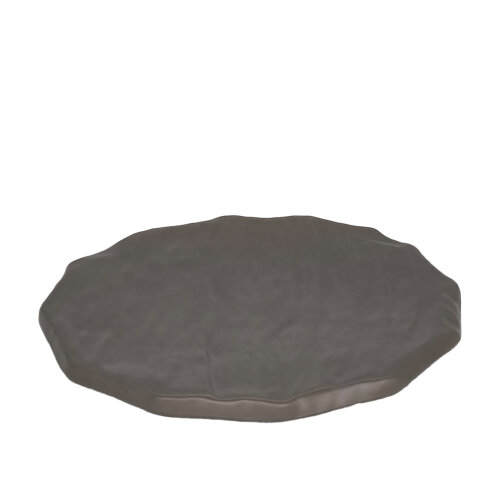 Gri Melamin Yuvarlak Slate Tabak 35Cm - ULTRAFORM MELAMİN