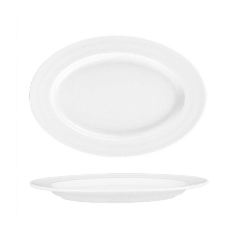 Güral Porselen New Bone Lizbon Otel 34 cm Kayık Tabak - 1