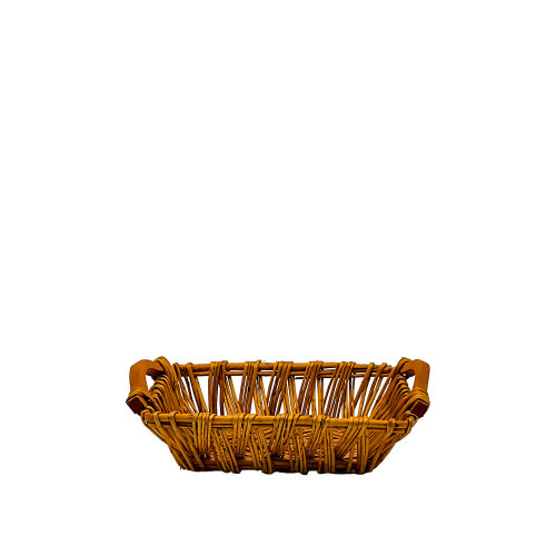 Hasır D.Dörtgen Kulplu Sepet 27X17X8 cm Kçk - KLT