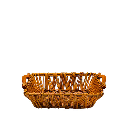 Hasır D.Dörtgen Kulplu Sepet 35X24X9 cm Orta - KLT