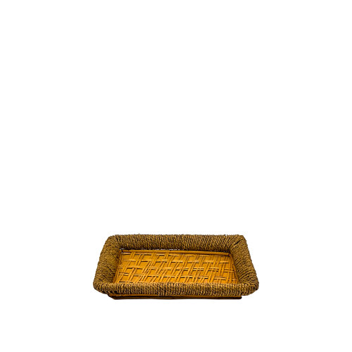 Hasır D.Dörtgen Sepet 39X25X6 cm Orta - KLT