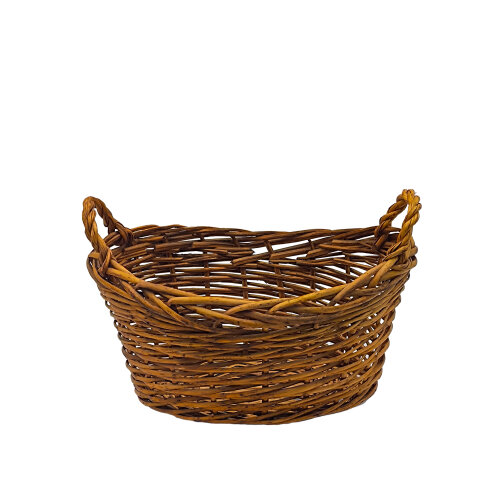 Hasır Oval Derin Kulplu Sepet 36X24X18 Kçk - KLT