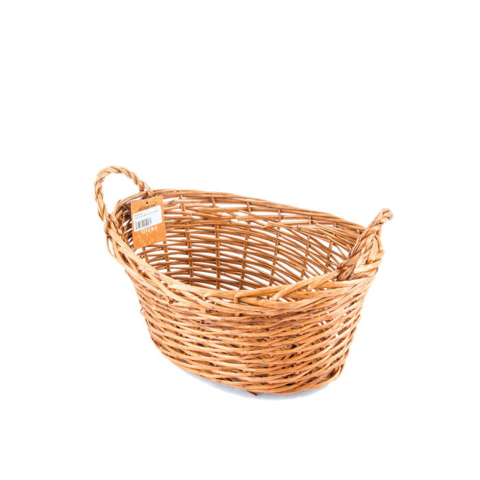 Hasır Oval Derin Kulplu Sepet 44X29X20 cm Orta A1312O - 1