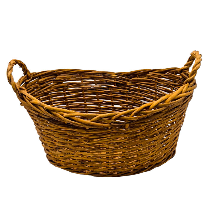 Hasır Oval Derin Kulplu Sepet 50X34X23 cm Byk - 1