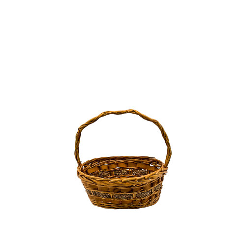 Hasır Oval Kulplu Sepet 31X21X13 cm Kçk - KLT