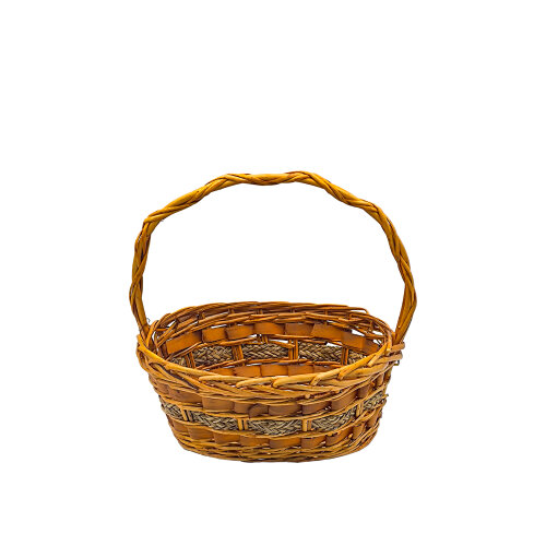 Hasır Oval Kulplu Sepet 37X28X14 Orta - KLT
