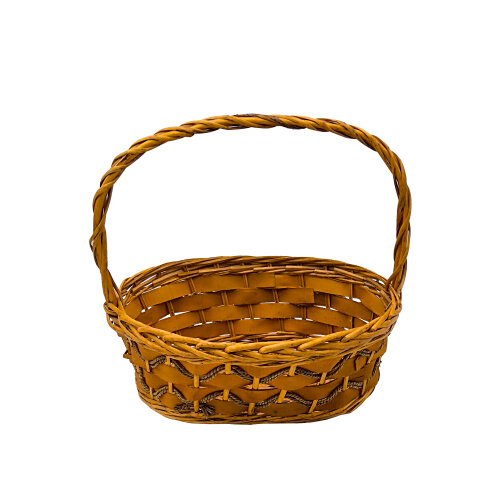 Hasır Oval Kulplu Sepet 43X33X14 cm Byk - KLT