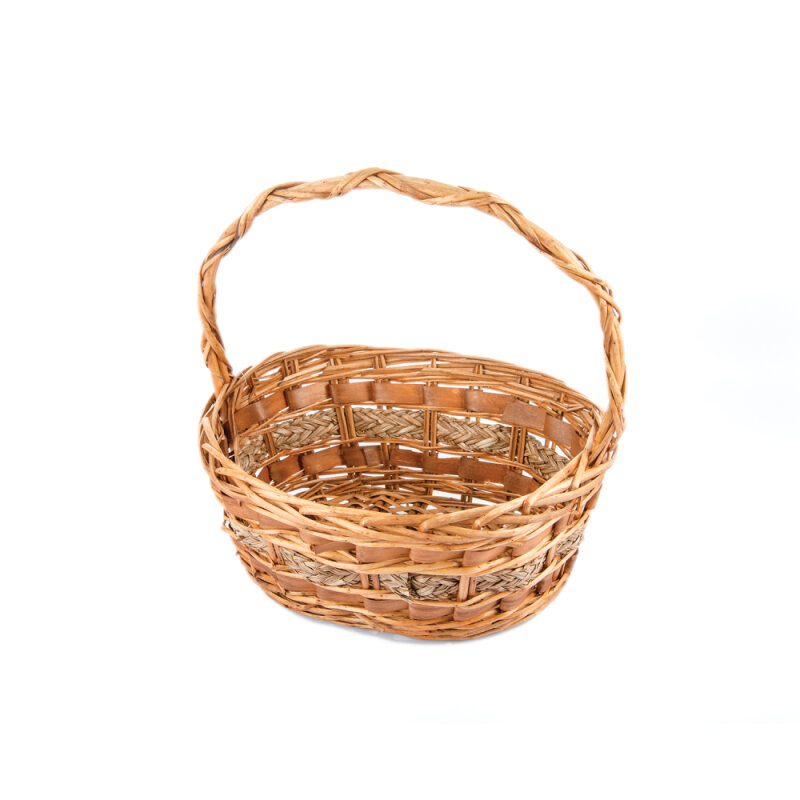 Hasır Oval Kulplu Sepet 44X34X17 cm Byk - 1