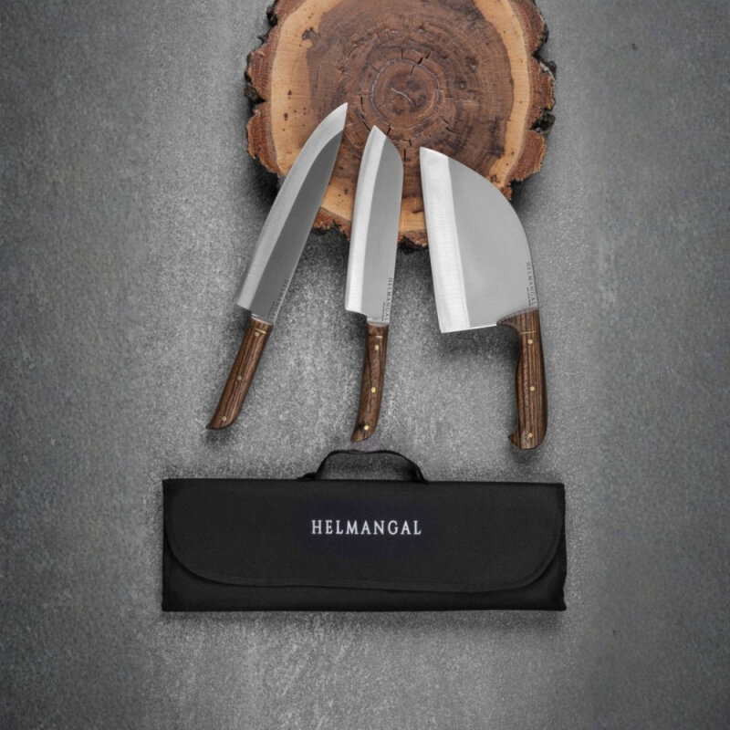 Helmangal-Beta Serisi 3’Lü Bıçak Set (Çantalı) - 2