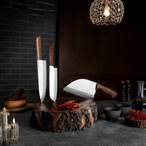 Helmangal-Beta Serisi 3’Lü Bıçak Set (Çantalı) - HELMANGAL