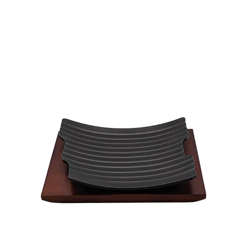 Hs035136 Sunum Tabak Ahşap Standlı 27x22.5 cm - KLT