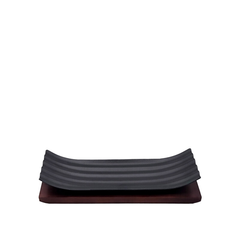 Hs037663 Sunum Tabak Ahşap Standlı 36x12 cm - 2