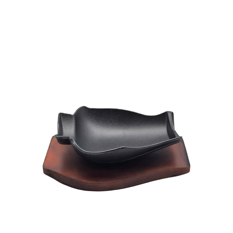 Hs079451 Sunum Tepsi Ahşap Standlı 19x16 cm - 1