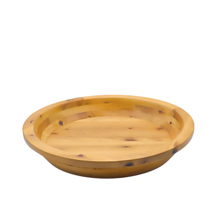 Tahta Yuvarlak Kase 45Cm Doğal - 1