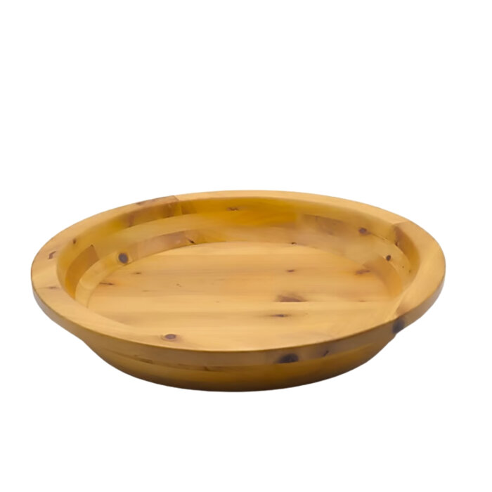 Tahta Yuvarlak Kase 50Cm Doğal - 1