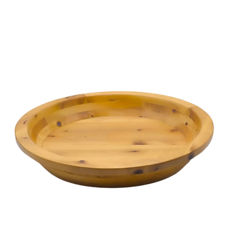 Tahta Yuvarlak Kase 50Cm Doğal - 1