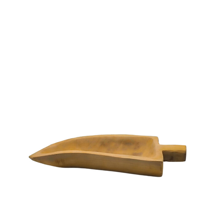 Ahşap Mızrak Ucu Kase 53X22X19 Cm - 1