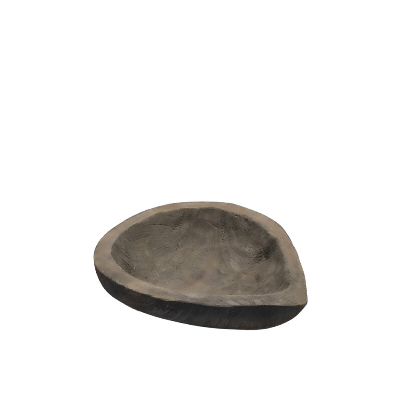 Ahşap Oval Kase 32X26X8 Cm - 1