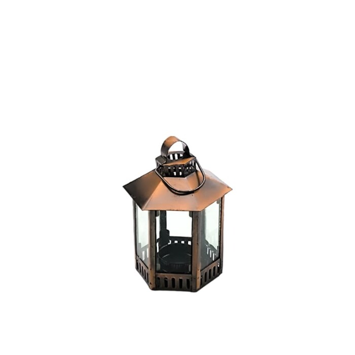 Antik Bronz T-Light Kandil 15 cm - 1