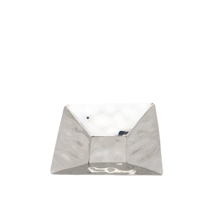 Çelik Kabartmalı Kare Kase 20,5 Cm - 1