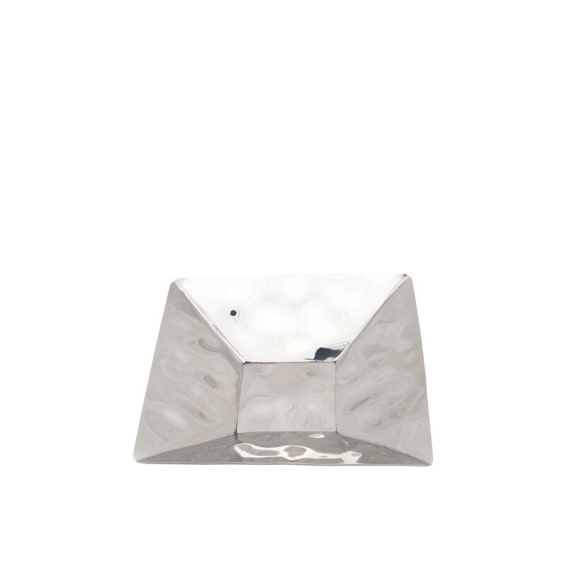 Çelik Kabartmalı Kare Kase 20,5 Cm - 1