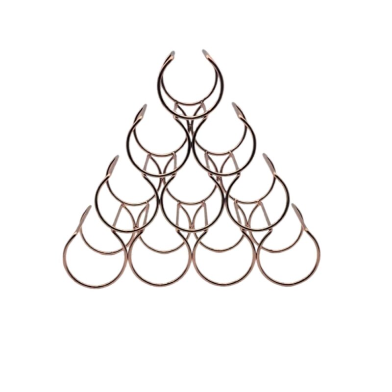 Tel Şarap Tutucu 10Lu Bakır - 1
