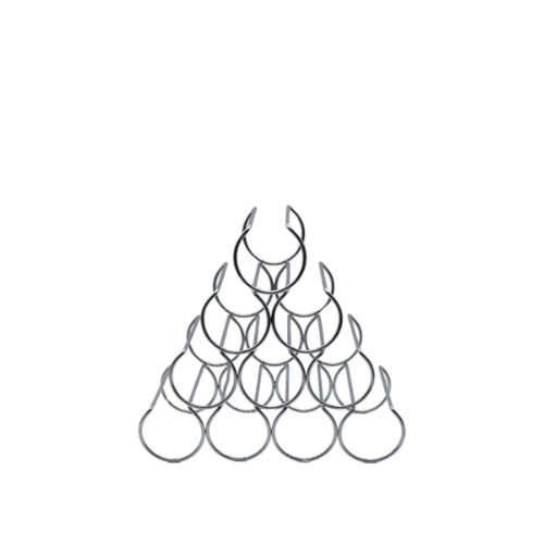 Tel Şarap Tutucu 10Lu Krom - KLT