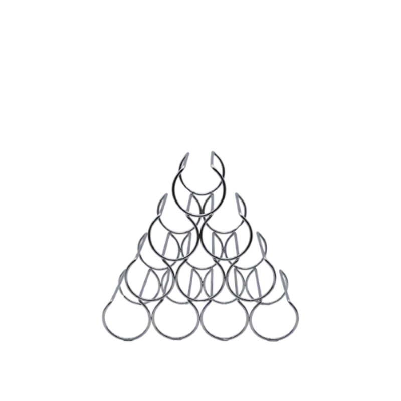 Tel Şarap Tutucu 10Lu Krom - 1