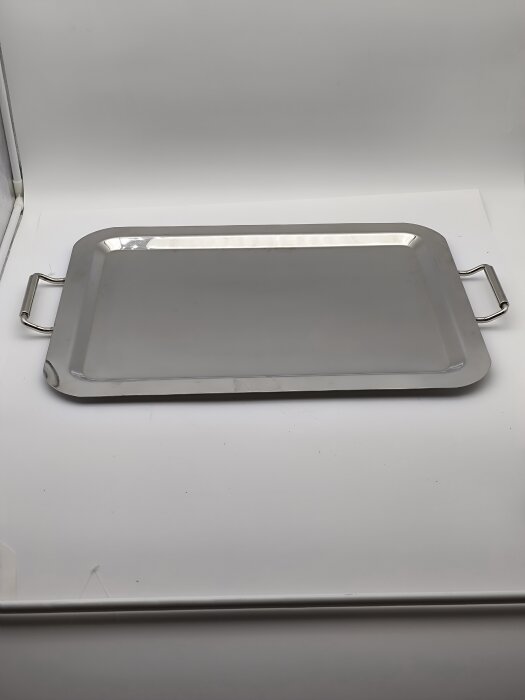 D.Dörtgen Metal Kulplu Tepsi 56X42Cm - 1