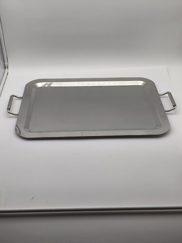 D.Dörtgen Metal Kulplu Tepsi 56X42Cm - KLT