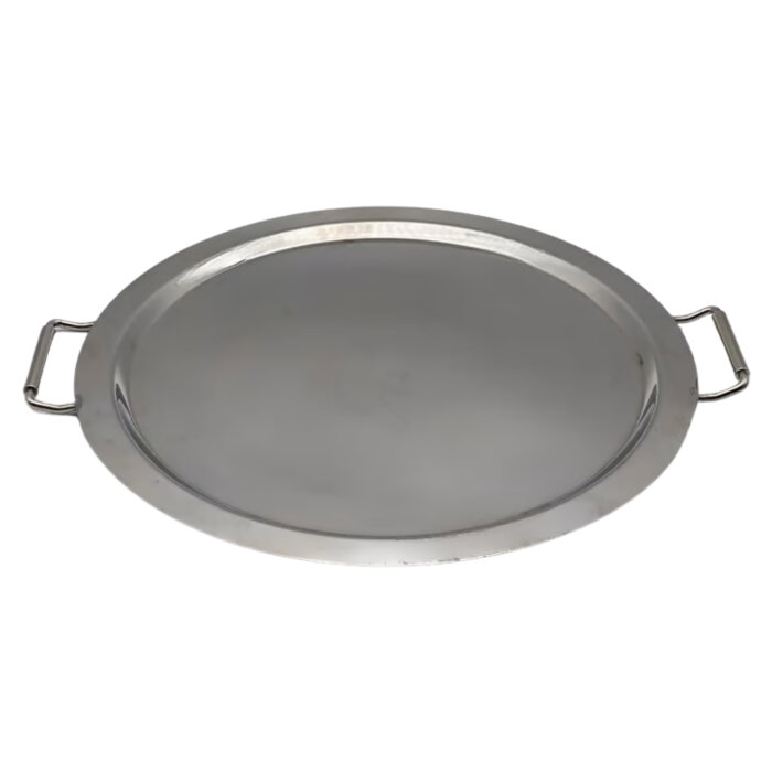 Metal Yuvarlak Kulplu Tepsi 56 cm NT88012 - 1