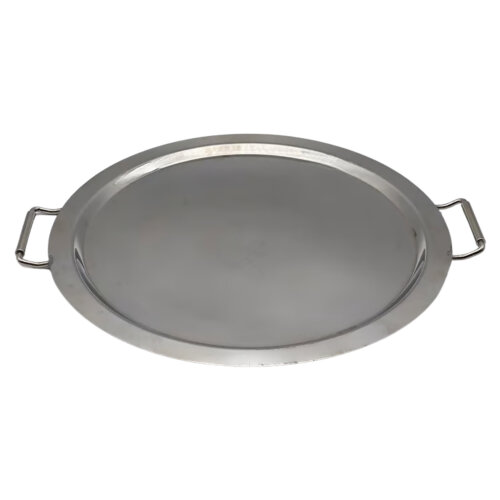 Metal Yuvarlak Kulplu Tepsi 56 cm NT88012 - KLT