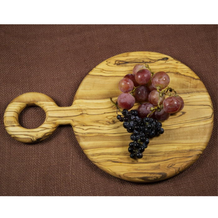 Zeytiniz Jüpiter Yuvarlak Kesim Tahtası36 x 26 x 2 cm - 2