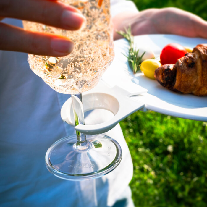 Kadeh Klipsi Abs Beyaz - 2