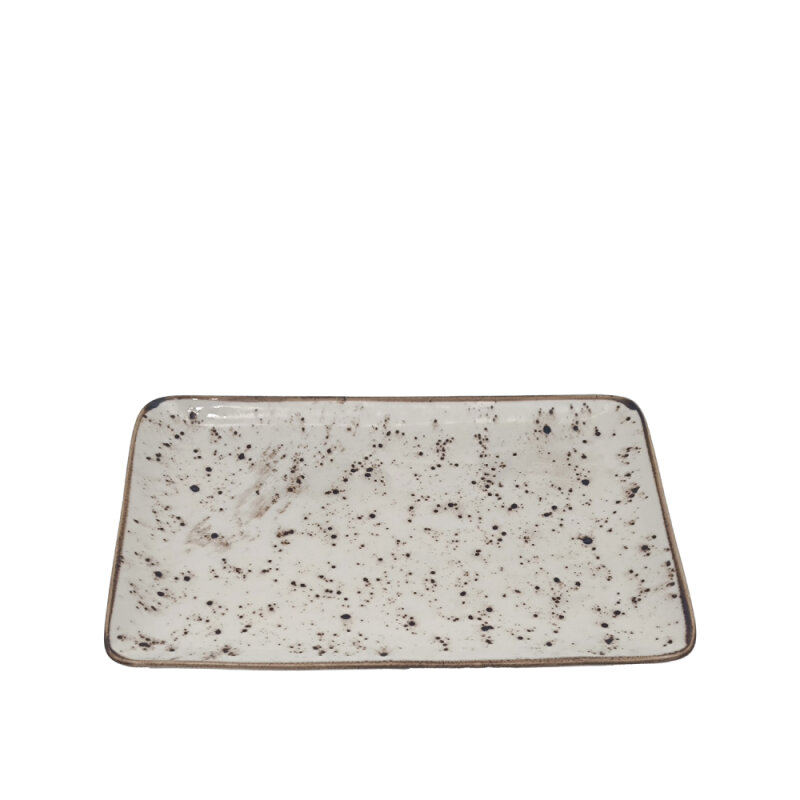 Zest Porcelain Tk Sunum Tabak 30X20 Cm-Paris Krem - 1