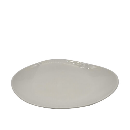 Tulu Porselen Kayık Sunum Tabak 25cm - Krem TK25KY00 - TULU PORSELEN