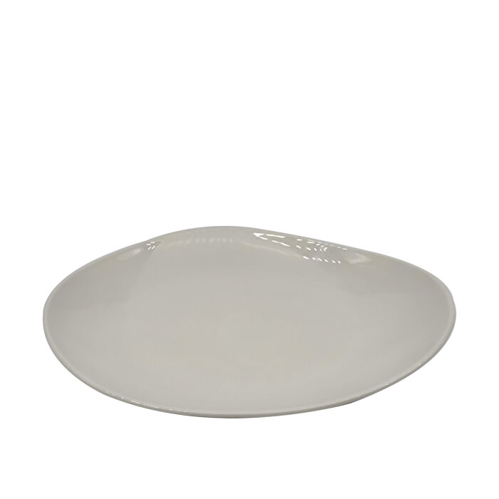 Tulu Porselen Kayık Sunum Tabak 25cm - Krem TK25KY00 - 1