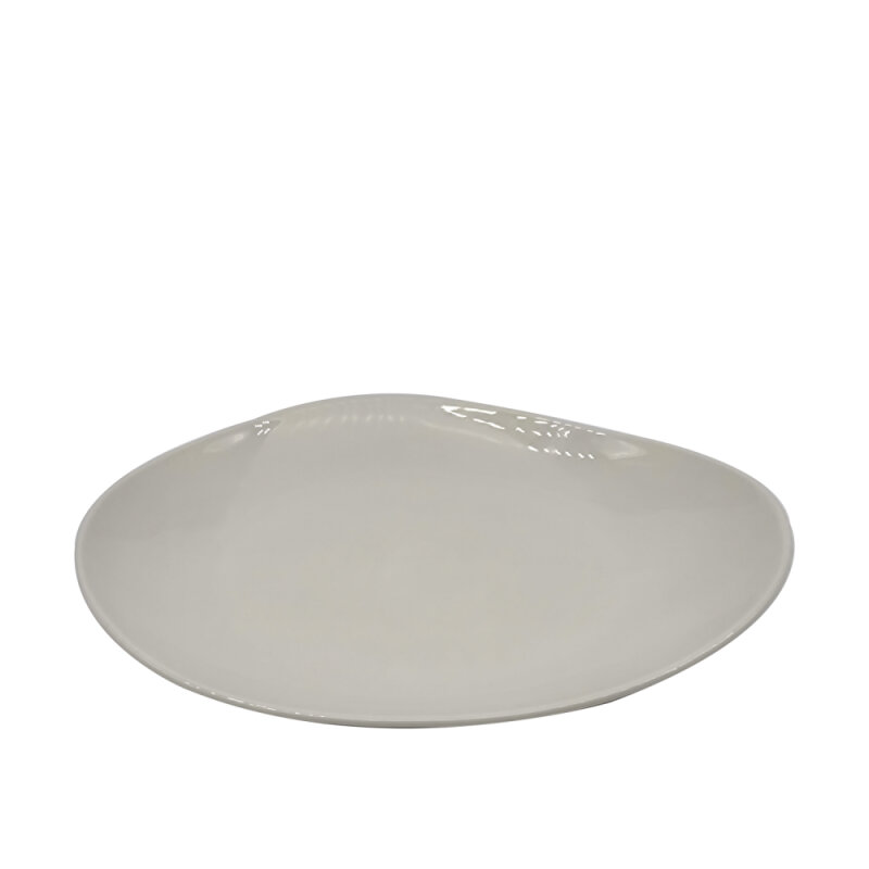 Tulu Porselen Kayık Sunum Tabak 25cm - Krem TK25KY00 - 1