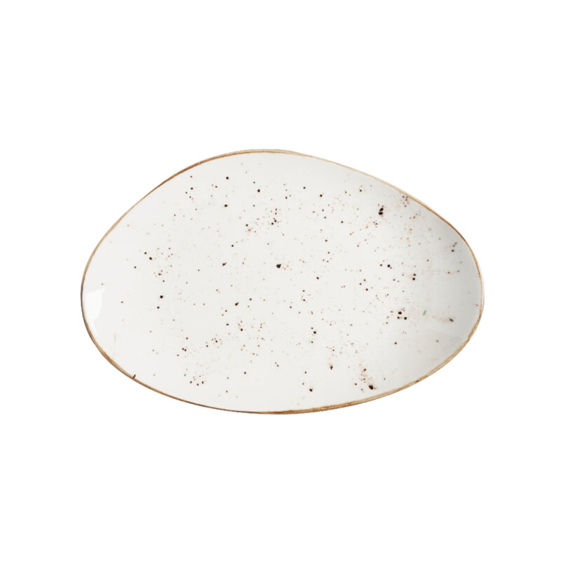 Zest Porcelain Kayık Sunum Tabak 27Cm -Paris Krem - 1