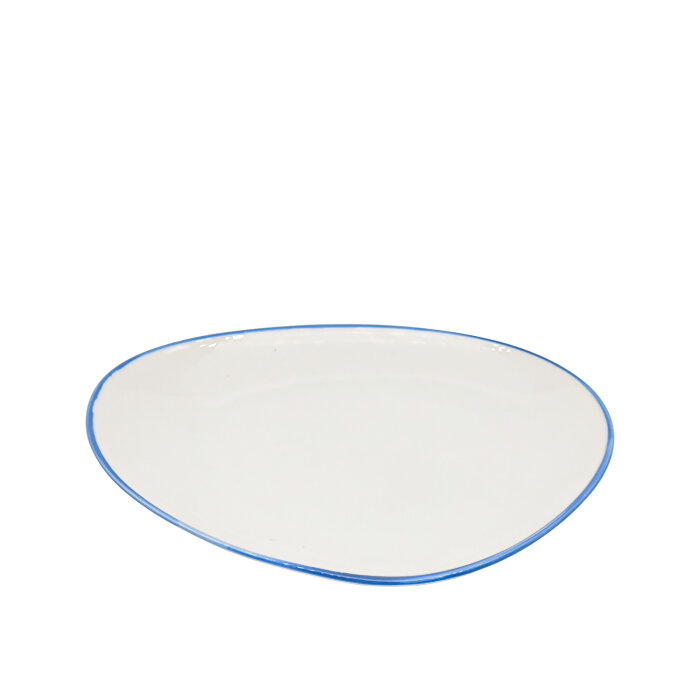 Tulu Porselen Kayık Sunum Tabak 35 cm – File 93 Mavi TK35KYF93 - 1