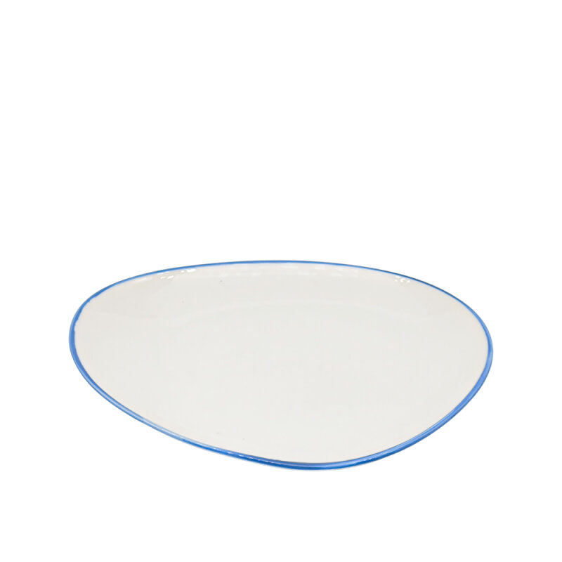 Tulu Porselen Kayık Sunum Tabak 35 cm – File 93 Mavi TK35KYF93 - 1