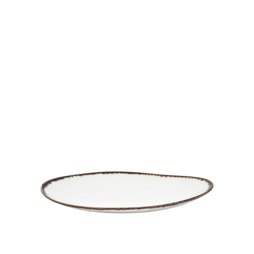 Zest Porcelain Kayık Sunum Tabak 35cm-Chocolate TK35KYCT47 - ZEST PORCELAIN