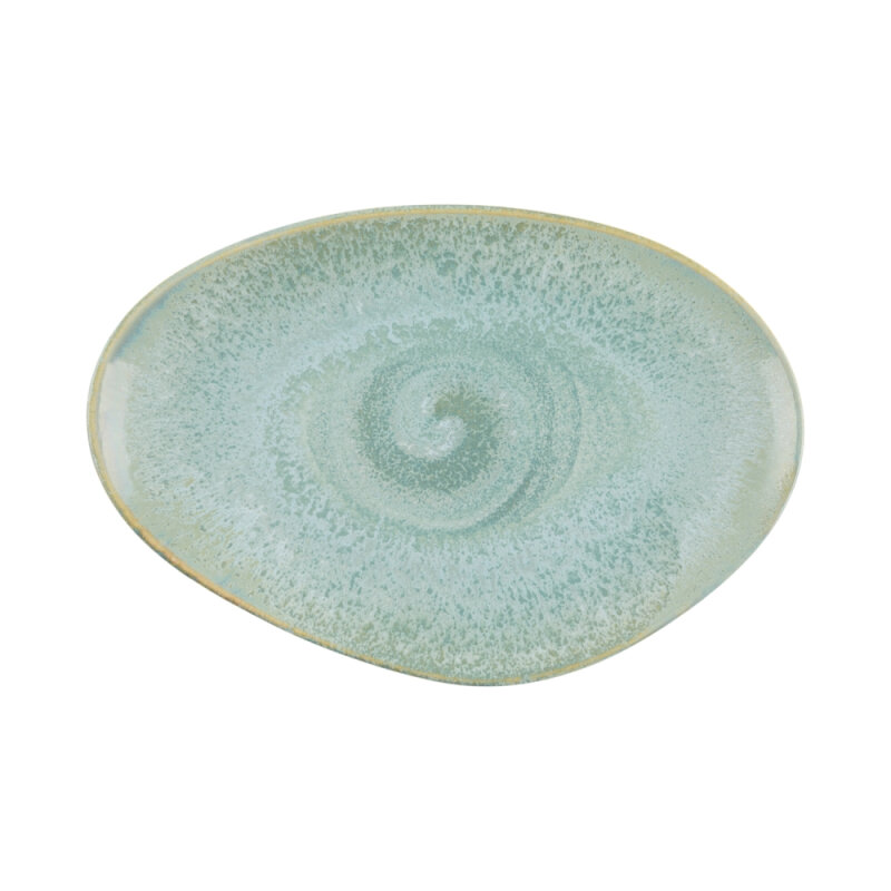 Zest Porcelain Kayık Sunum Tabak 35Cm-Crystal - 1