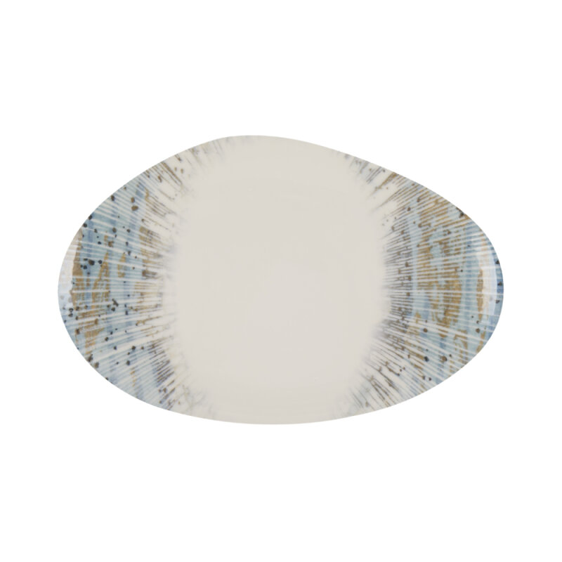 Zest Porcelain Kayık Sunum Tabak 35Cm-Isola - 1